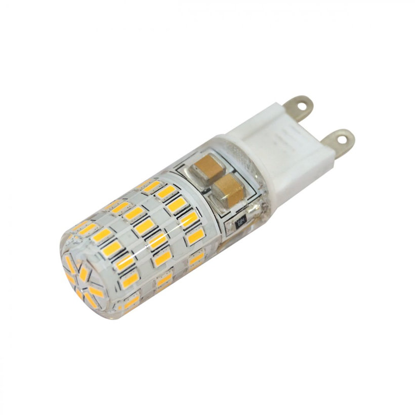 LED žiarovka 4W G9 so silikónovým puzdrom - teplá biela
